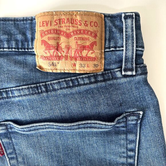 Levi's 541 Athletic Fit Men's Jeans 33x30 Medium Wash Straight Leg EUC - Picture 4 of 8